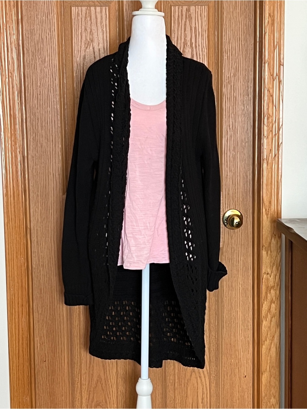 Eddie Bauer Black Knit Cardigan